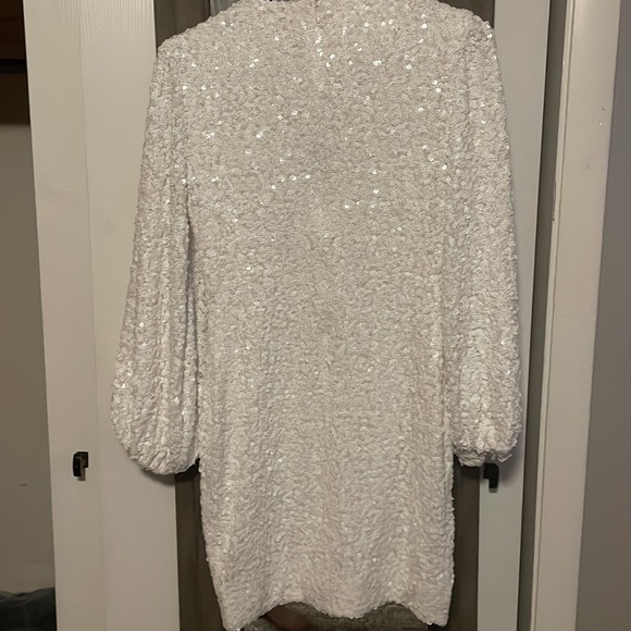 White Sequin Dress - Picture 2 of 2
